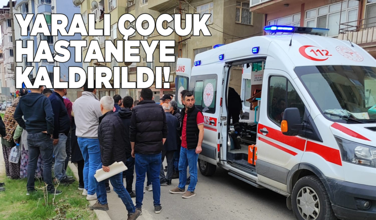 Karşı kaldırıma geçen çocuğa otomobil çarptı