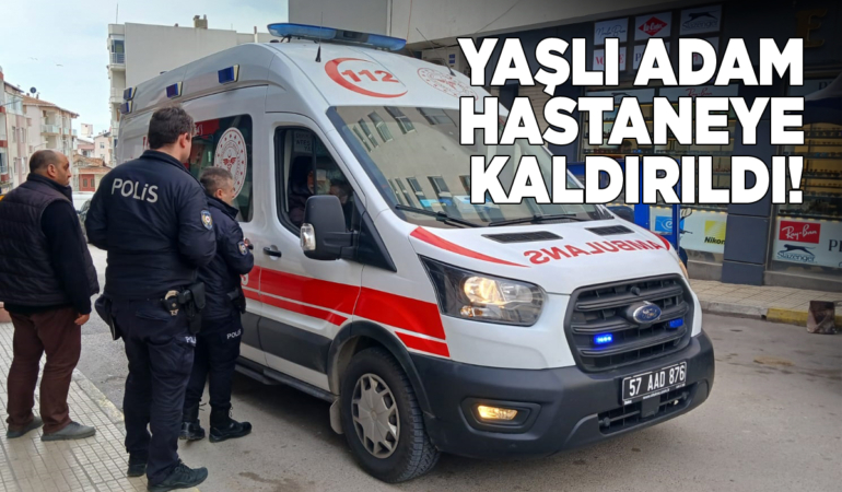 Sinop’ta yaşlı adam düşerek yaralandı