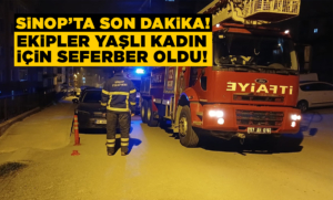Evinde düşen yaşlı kadın operasyonla kurtarıldı