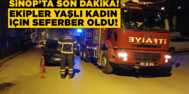 Evinde düşen yaşlı kadın operasyonla kurtarıldı