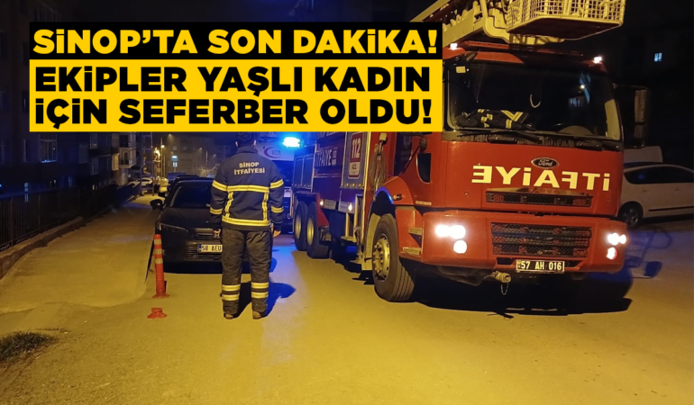 Evinde düşen yaşlı kadın operasyonla kurtarıldı