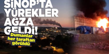 Sinop'ta büyük yangın. Ekipler seferber oldu!