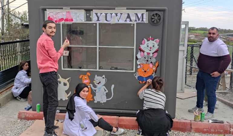 Sinop'ta Scak Yuvamı öğrenciler renklendiriyor