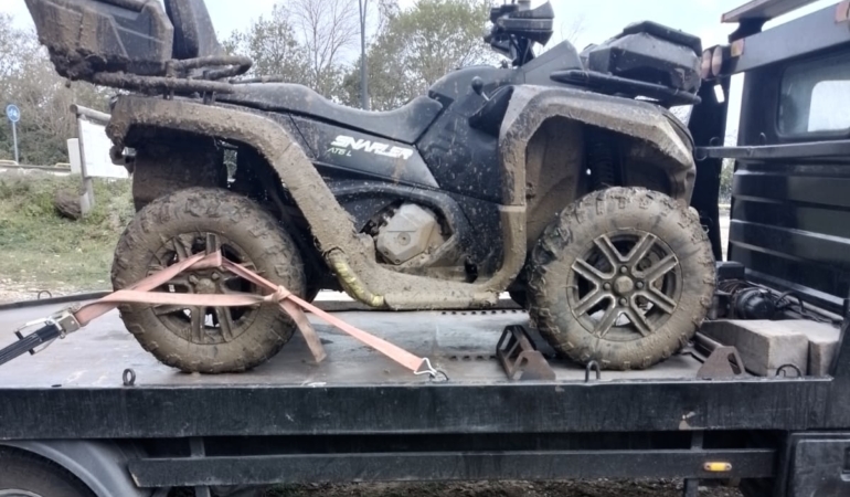 Sinop’ta ATV aracıyla drift yapan sürücüye ceza uygulandı