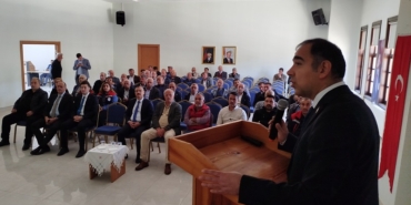 Boyabat'ta üreticiler, kuraklıkla mücadelede bilgilendirildi.