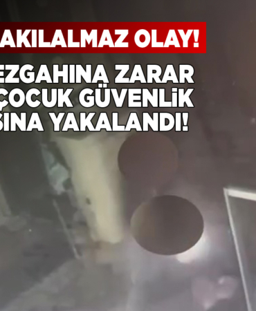 Sinop’ta 2 çocuk meyve tezgahına zarar verdi