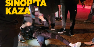 Direksiyon hakimiyetini kaybeden motosikletli kaza yaptı