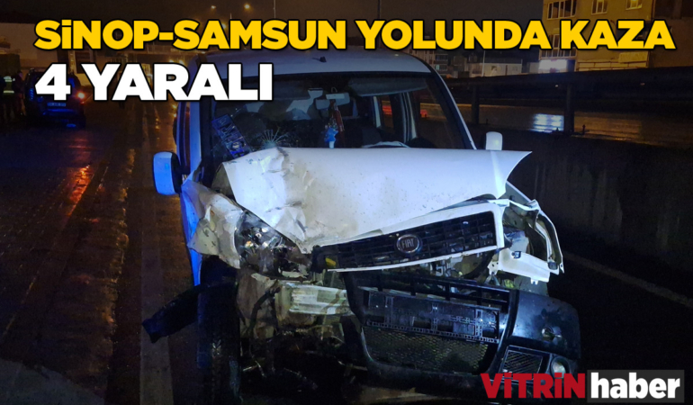 İki hafif ticari araç çarpıştı