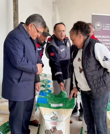 Sinop’ta çiftçilere kuru fasulye tohumu dağıtıldı