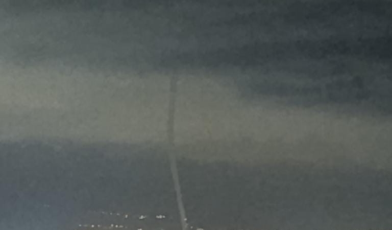 Akdeniz’de oluşan hortum cep telefonuyla görüntülendi