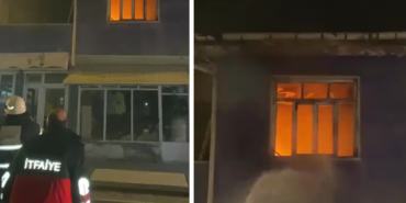 İki katlı bina alevlere teslim oldu