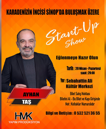 OYUNCU AYHAN TAŞ SİNOP’A GELİYOR