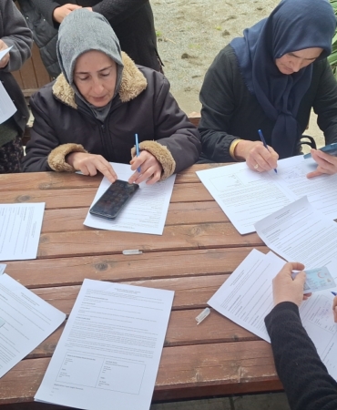 Bafra'da kırsal mahallede KETEM taraması yapıldı