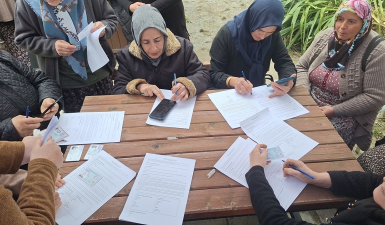 Bafra’da kırsal mahallede KETEM taraması yapıldı