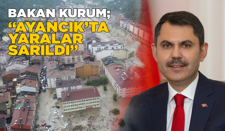 Bakan Kurum’dan Sinop paylaşımı