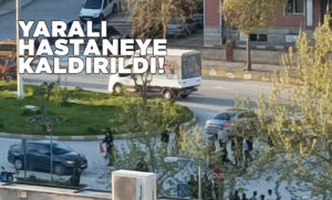 Otomobille çarpışan motosikletin sürücüsü yaralandı