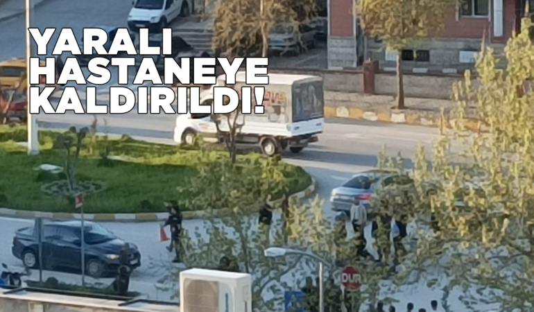 Otomobille çarpışan motosikletin sürücüsü yaralandı