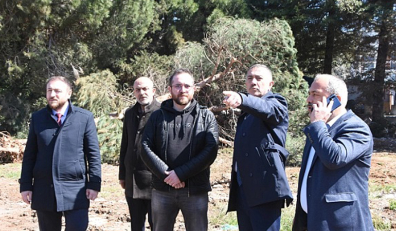 ÜÇÜNCÜOĞLU, ÇALIŞMALARI YERİNDE İNCELEDİ