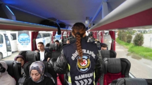 Bayram dönüşü yolcu otobüslerinde ‘kemer denetimi’ yapıldı