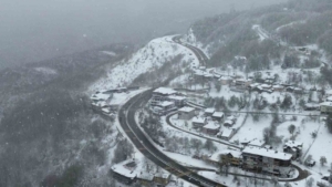 Bolu Dağı beyazlara büründü