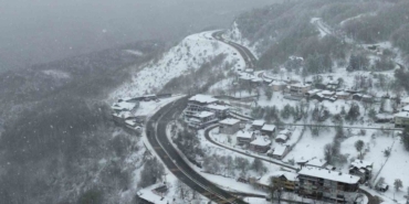 Bolu Dağı beyazlara büründü