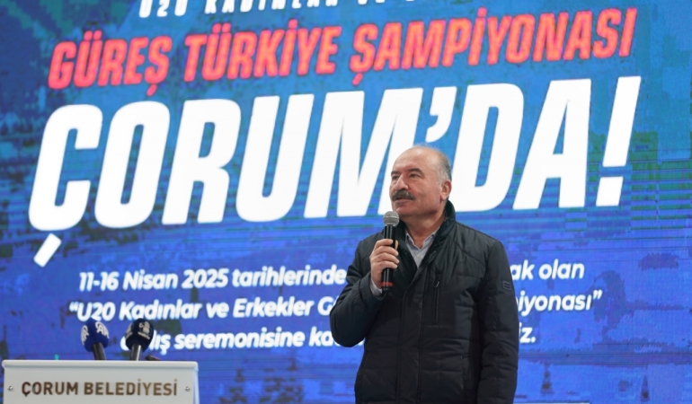 Çorum’ güreş şampiyonasına ev sahipliği yapıyor