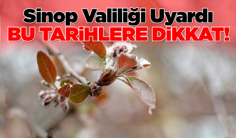 Sinop’ta zirai don olaylarına karşı uyarı yapıldı