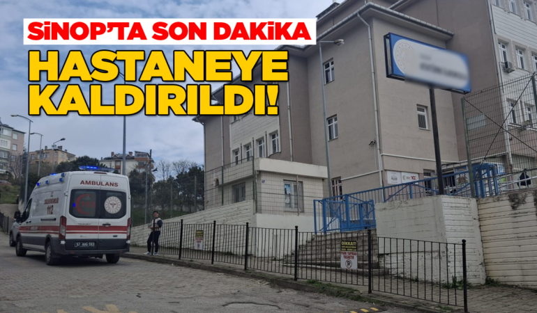 Sinop’ta okul personeli yaralandı