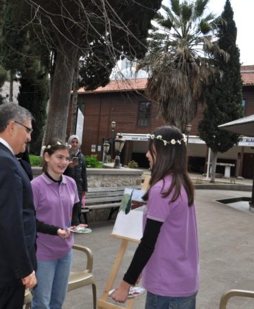 Öğrenciler Sinop’un güzelliklerini tuvale taşıdı