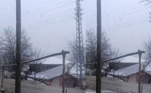 Eymir Köyü’ne Nisan karı sürprizi