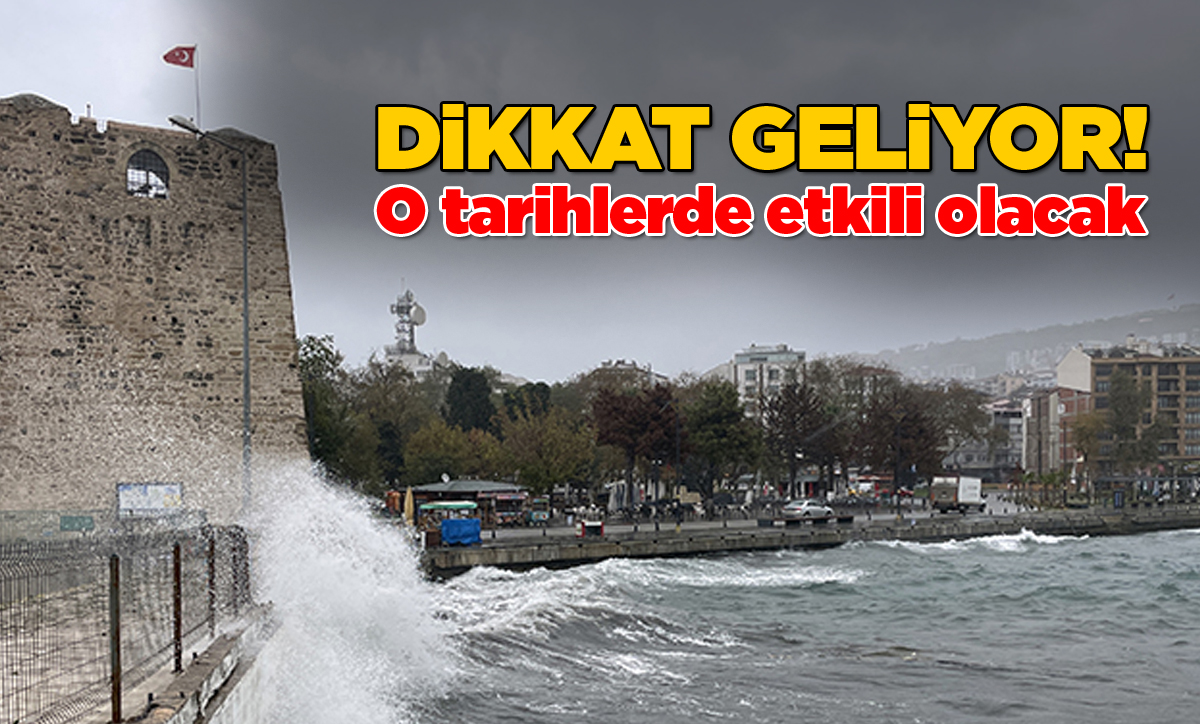 Valilik uyardı: Sinop’ta fırtına bekleniyor