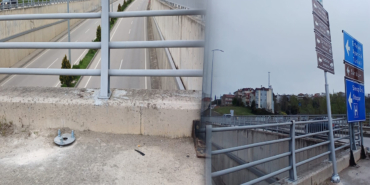 Sinop’ta tehlike oluşturan yön tabelası kaldırıldı