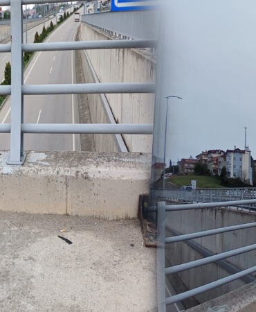 Sinop’ta tehlike oluşturan yön tabelası kaldırıldı