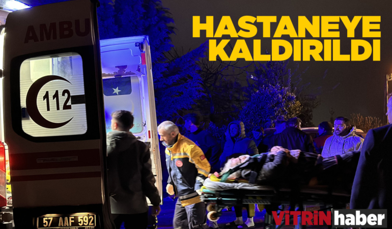 Otomobil yayaya çarptı, hastaneye kaldırıldı