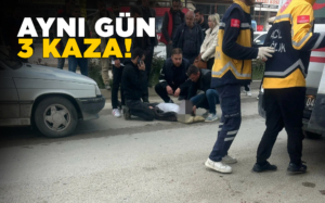 Peş peşe üç kaza: Toplam 3 yaralı