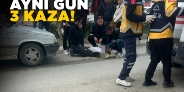 Peş peşe üç kaza: Toplam 3 yaralı