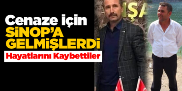 Cenaze dönüşü yolunda acı son