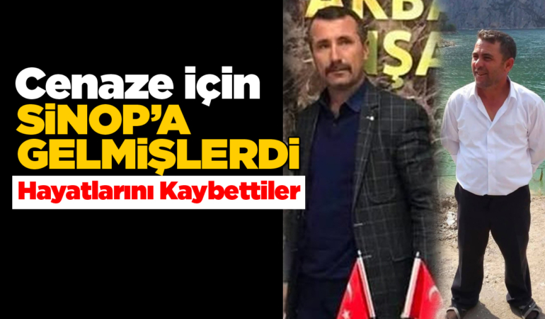 Cenaze dönüşü yolunda acı son