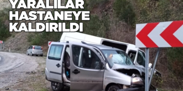 Sinop yolunda kaza: 5 yaralı
