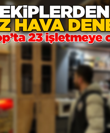Sinop’ta sigara yasağına uymayan 23 işletmeye ceza