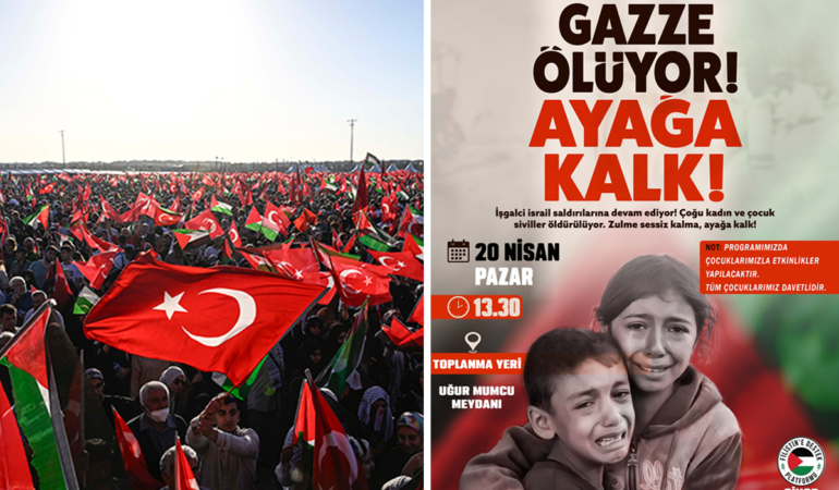 Sinop’ta Gazze İçin Sessiz Çığlık: Çocuklar ve Aileler Uğur Mumcu Meydanı’nda buluşuyor