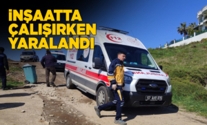 Sinop’ta inşaattan düşen işçi yaralandı
