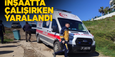 Sinop’ta inşaattan düşen işçi yaralandı