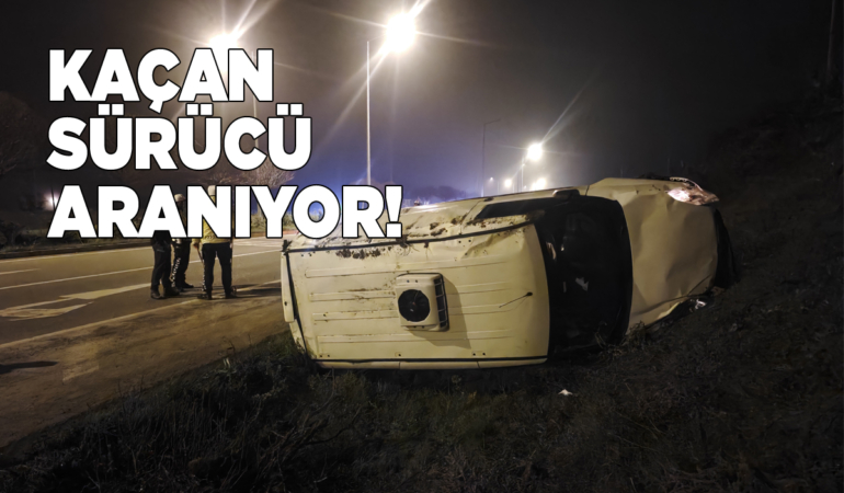 Devrilen kamyonetteki yolcu yaralandı