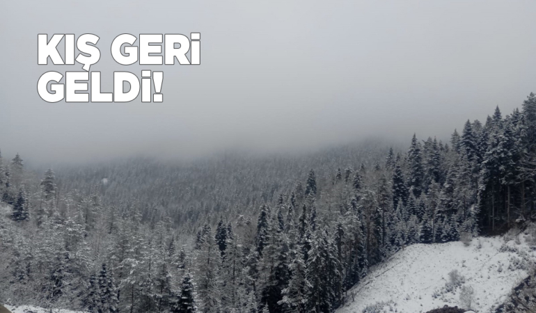 Sinop’a bahar ayında kış geldi