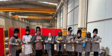 Kadın kaynakçılar Çorum sanayisinde göreve başladı