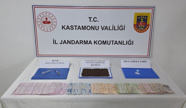 Kastamonu'da narkotik operasyonu: 2 şüpheliden 1'i tutuklandı