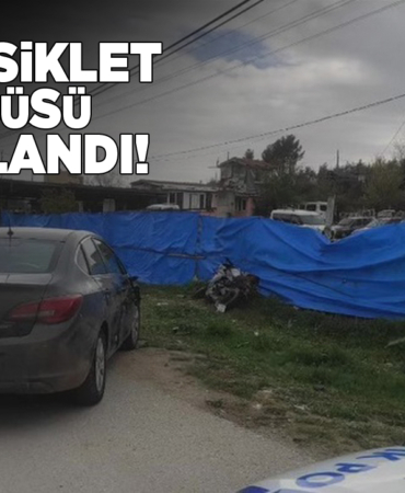 Motosiklet ve otomobil çarpıştı