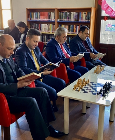 Kütüphaneler Haftası'nda kitap okuma etkinliği yapıldı