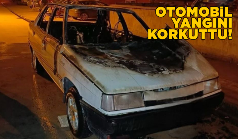 Park halindeki araçta yangın